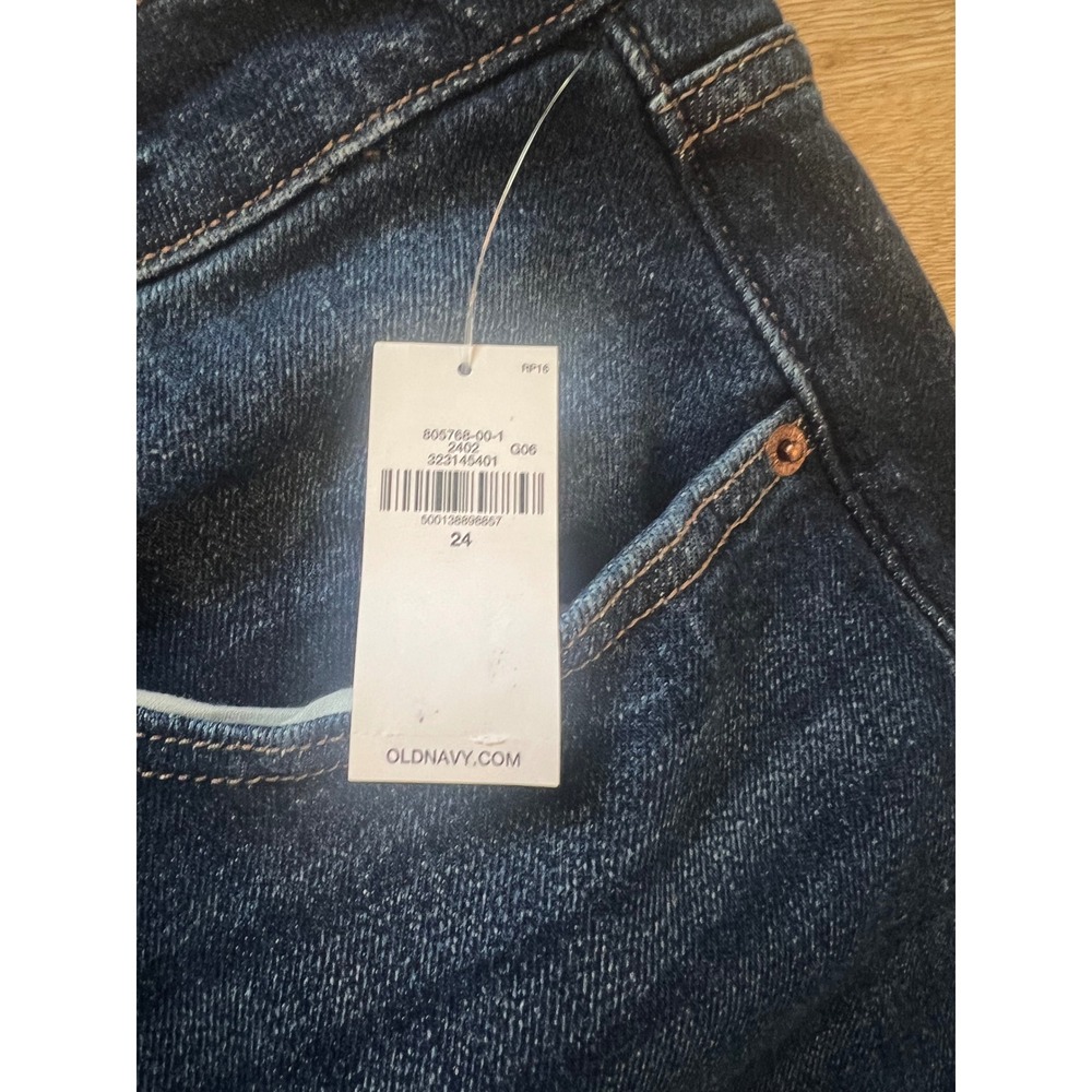 NWT Old Navy Extra HighRise Super Wide Leg Jeans Women's Size 24 Dark Wash Denim - Picture 3 of 4